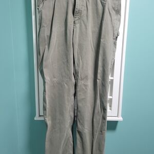 Carhartt Men's 38x34 Olive Green Canvas Work Pants